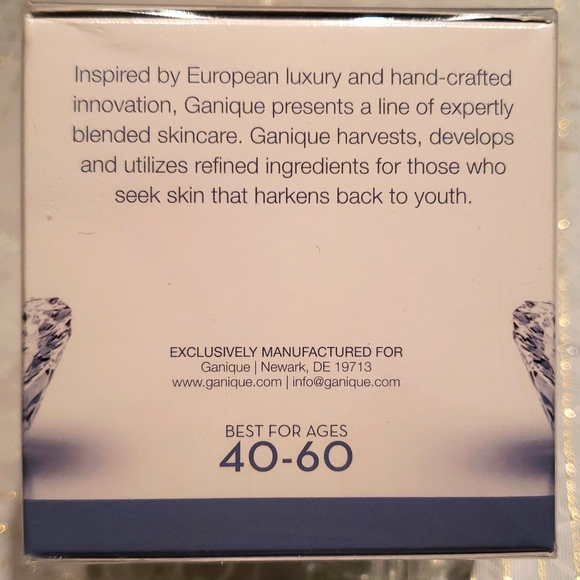 HP🎉GANIQUE Paris Anti-Aging Diamond Cream Infused w/Diamond Powder NIB Peptides - Picture 6 of 6